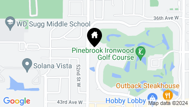 Map of 3950 IRONWOOD CIR #104, BRADENTON FL, 34209