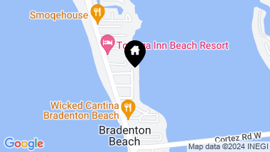 Map of 1107 BAY DR N, BRADENTON BEACH FL, 34217