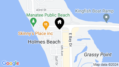 Map of 3816 6TH AVE, HOLMES BEACH FL, 34217