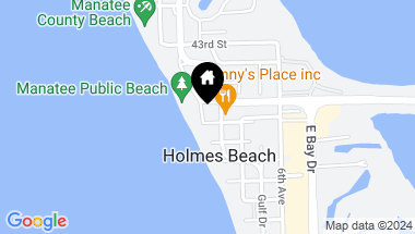 Map of 102 39TH, HOLMES BEACH FL, 34217