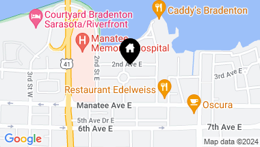 Map of 401 3RD AVE E, BRADENTON FL, 34208