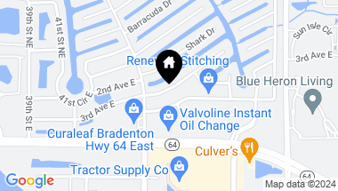 Map of 4416 3RD AVE E, BRADENTON FL, 34208
