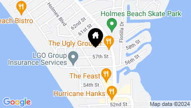 Map of 306 57TH ST, HOLMES BEACH FL, 34217