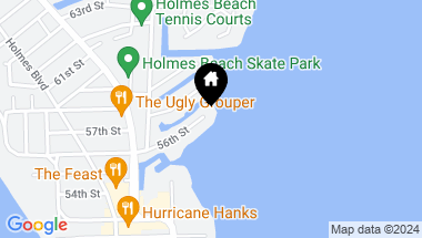 Map of 527 56TH ST, HOLMES BEACH FL, 34217