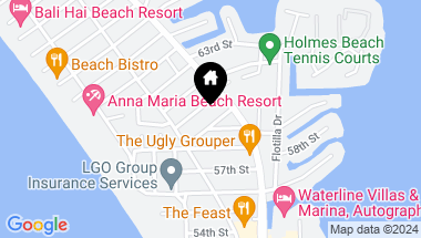 Map of 310 60TH ST #B, HOLMES BEACH FL, 34217