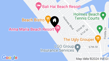 Map of 6430 GULF DR #1, HOLMES BEACH FL, 34217
