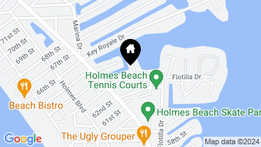 Map of 448 63RD ST, HOLMES BEACH FL, 34217