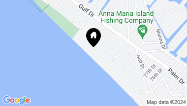 Map of 100 BEACH AVE, ANNA MARIA FL, 34216