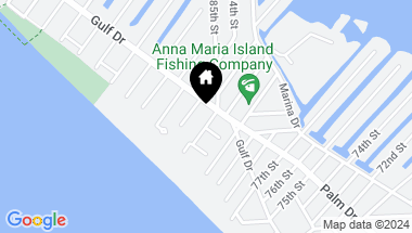Map of 122 WHITE AVE, ANNA MARIA FL, 34216
