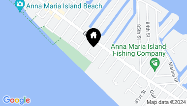Map of 110 OAK AVE #B, ANNA MARIA FL, 34216