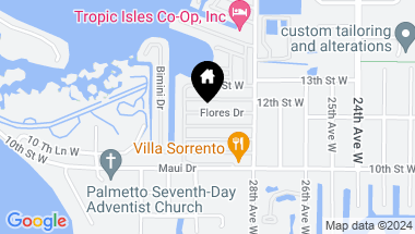 Map of 14 FLORES DR, PALMETTO FL, 34221