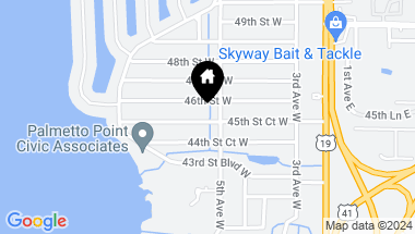 Map of 516 45TH STREET CT W, PALMETTO FL, 34221