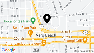 Map of 1146 21st Street, Vero Beach FL, 32960
