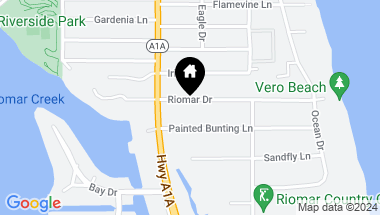 Map of 726 Riomar Drive, Vero Beach FL, 32963