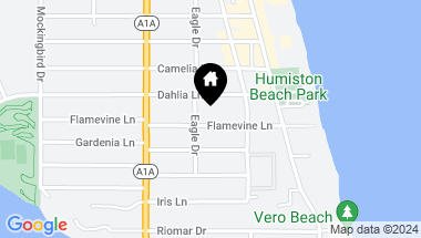 Map of 811 Flamevine Lane, Vero Beach FL, 32963