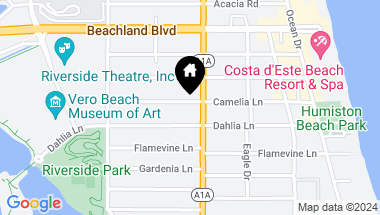 Map of 668 Camelia Lane, Vero Beach FL, 32963