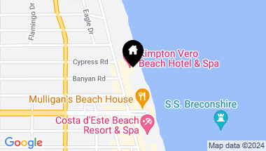 Map of 3500 Ocean Drive 140, Vero Beach FL, 32963