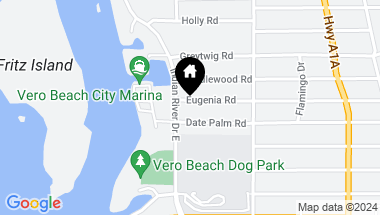 Map of 316 Eugenia Road, Vero Beach FL, 32963