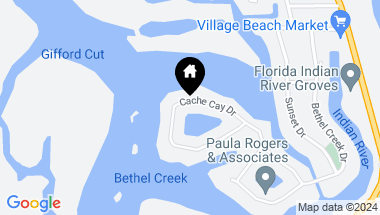Map of 38 Cache Cay Drive, Vero Beach FL, 32963