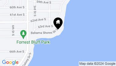 Map of 6314 BAHAMA SHORES DR S, ST PETERSBURG FL, 33705