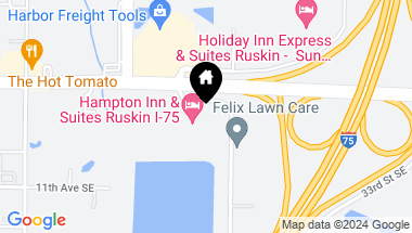 Map of 711 33RD ST SE, RUSKIN FL, 33570