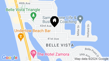 Map of 292 42ND AVE, ST PETE BEACH FL, 33706