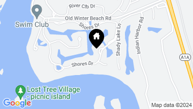 Map of 381 Shores Drive, Vero Beach FL, 32963
