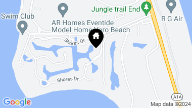 Map of 511 Shores Drive, Vero Beach FL, 32963