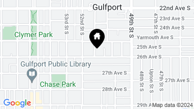 Map of 2530 YORK ST S, GULFPORT FL, 33707