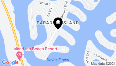 Map of 24 MARINA TER, TREASURE ISLAND FL, 33706