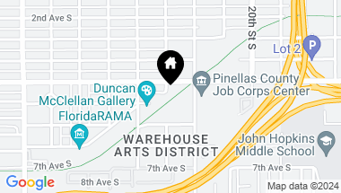 Map of 516 23RD ST S, ST PETERSBURG FL, 33712
