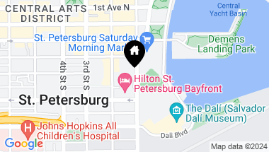Map of 301 1ST ST S #3501 Penthouse, ST PETERSBURG FL, 33701