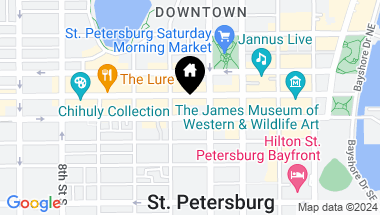 Map of 400 CENTRAL AVE #504, ST PETERSBURG FL, 33701