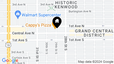 Map of 2879 CENTRAL AVE, ST PETERSBURG FL, 33713