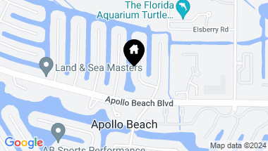 Map of 6512 KING PALM WAY, APOLLO BEACH FL, 33572