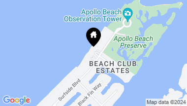 Map of 6626 SURFSIDE BLVD, APOLLO BEACH FL, 33572