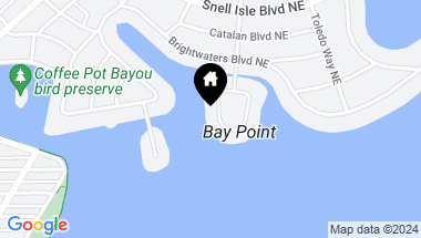 Map of 117 BAY POINT DR NE, ST PETERSBURG FL, 33704