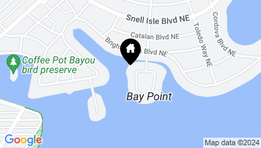 Map of 109 BAY POINT DR NE, ST PETERSBURG FL, 33704