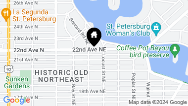 Map of 346 22ND AVE NE, ST PETERSBURG FL, 33704