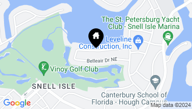 Map of 322 BAYVIEW DR NE, SAINT PETERSBURG FL, 33704