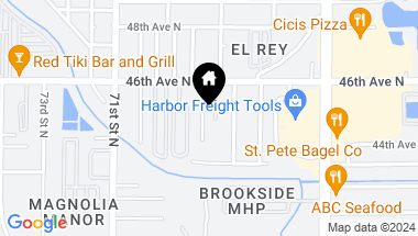 Map of 4441 68TH ST N, ST PETERSBURG FL, 33709