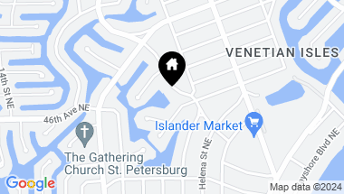 Map of 4740 VENETIAN BLVD NE, ST PETERSBURG FL, 33703