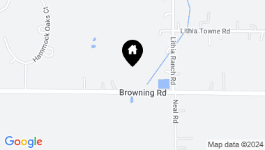 Map of 11963 BROWNING RD, LITHIA FL, 33547
