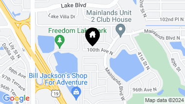 Map of 4488 100TH AVE N, PINELLAS PARK FL, 33782
