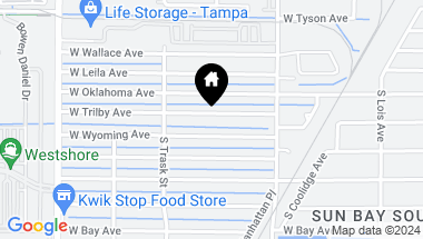Map of 4422 W TRILBY AVE, TAMPA FL, 33616