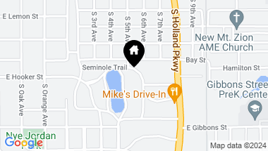 Map of 895 S LAKEVIEW AVE, BARTOW FL, 33830