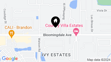 Map of 11402 BLOOMINGDALE AVE, RIVERVIEW FL, 33578