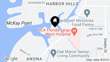 Map of 1970 COVE DR, LARGO FL, 33774