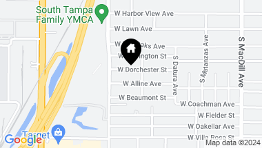 Map of 3408 W DORCHESTER ST, TAMPA FL, 33611