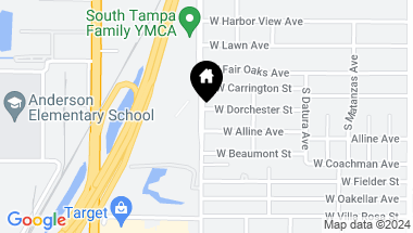 Map of 3418 W DORCHESTER ST, TAMPA FL, 33611